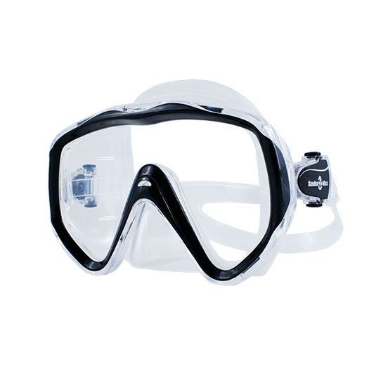 Mask　SBD Dive Rite ES155 UltraClear Frameless Mask - Olive Green