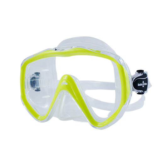 Mask　SBD Dive Rite ES155 UltraClear Frameless Mask - Olive Green